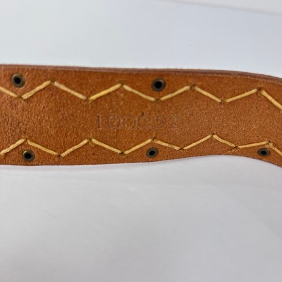 XXL Leatherbound Plate Hook Buckle Embellished Studded Women's Belt  XXL Western - Picture 10 of 12